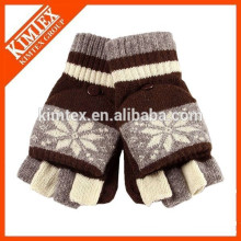 Wholesale winter soft material half fingers gloves